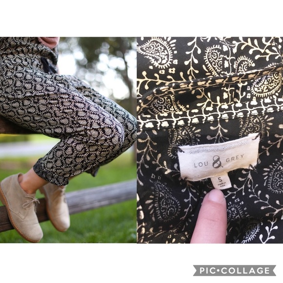 Lou & Grey Paisley Racerback Jumpsuit S - Picture 7 of 8